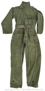 Military Issue Army Green Flight Jumpsuit Boilersuit,  Was 451K