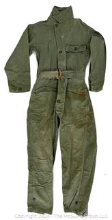 Military Issue Army Green Flight Jumpsuit Boilersuit,  Was 451K