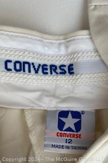 Vintage Converse Tennis Shorts, Sports Warm Up Jacket and Culinary School of Washington Chef Smock. 