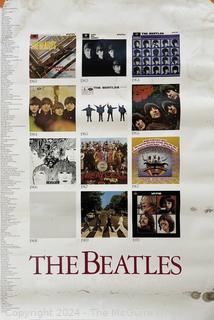 The Beatles Catalog 1987 Apple Corps Ltd Promotional Poster. Some discoloration.  24 x 35"