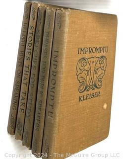 Vintage Book Series on Public Speaking and Thoughts: Impromptu Or How To Think On Your Feet (Grenwille Kleiser - 1912); and Four Minute Essays by Dr. Frank Crane copyright 1919 Volumes 1-10 First Edition