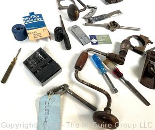 Hand Tools Including Hand Braces, Bits, Plane, Hole Saws, Jacknives ... (was 379)