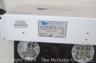 Two (2) Ecotech Marine LED Aquarium Lighting Systems. Working