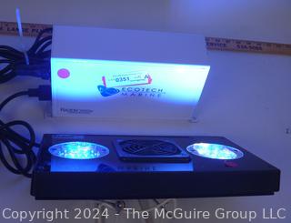 Two (2) Ecotech Marine LED Aquarium Lighting Systems. Working