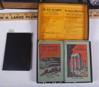 Group of Books Including Four Volume Genealogy Dictionary, 1st Printing This Freedom A.S.M. Hutchinson, The Four Horsemen of the Apocalypse by Ibanez and 1928 The New Testament in Eleven Volumes 