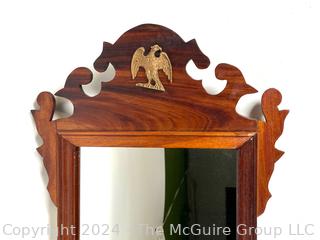 Chippendale Style Mahagony Scrolled Mirror