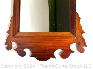 Chippendale Style Mahagony Scrolled Mirror