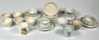 Porcelain Tea Cups and Saucers 