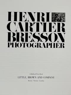 Large Format Coffee Table Book by Photographer by Henri Cartier-Bresson 