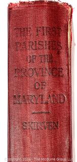 1923 1st Ed. "The First Parishes of The Province of Maryland" by Percy Skirven