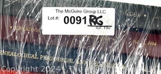 Collection of Periodical Genealogical Annual Indexes (1960's - 1990's) and Lebanon Maine Genealogy Books and New England Marriages Prior to 1700