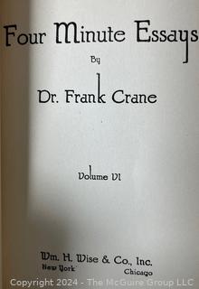 Vintage Book Series on Public Speaking and Thoughts: Impromptu Or How To Think On Your Feet (Grenwille Kleiser - 1912); and Four Minute Essays by Dr. Frank Crane copyright 1919 Volumes 1-10 First Edition