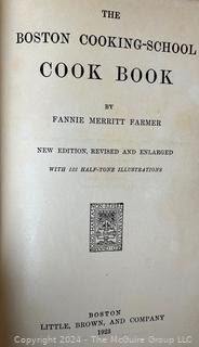 Two (2) Cookbooks Including 1957 Meta Given's Modern Encyclopedia Of Cooking, Vol 1 & The Boston Cooking School Cookbook 1925 Fannie Merritt Farmer