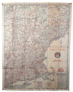 1931 SOCONY Road Map Of New England Standard Oil Company of New York