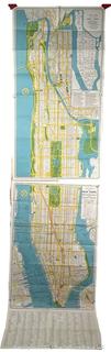 1960's Hagstrom's Map New York City House Number Guide Postal Zones 