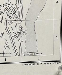 1970 Street Map of McLean in Fairfax County Virginia 