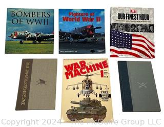 Six (6)  War History Books 