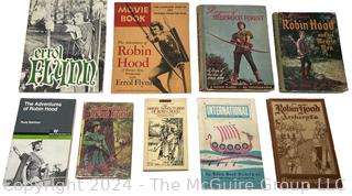 Collection of Historical Books on Robin Hood and Errol Flynn Film Adaptions