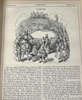 1866 The Book of Days: A Miscellany of Popular Antiquities in Connection with the Calendar Vol. 1