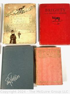 Five (5) Books Including Shel Silverstein Falling Up 1996 1st Ed, Pollyanna, Brighty of the Grand Canyon, Wide Awake Pleasure Book and This Is Cal 1956 The University Of California Yearbook