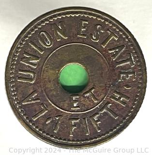 Undated Coin or Token Marked "La Union Estate Et Fifth"