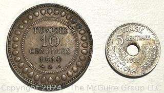 Selection of Foreign Coins: TUNISIA (1914-1918)