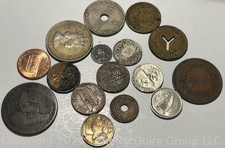 Selection of Coins/Tokens: Mixed Countries WYSIWYG