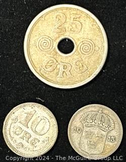 Three (3) Danish Kroner Coins