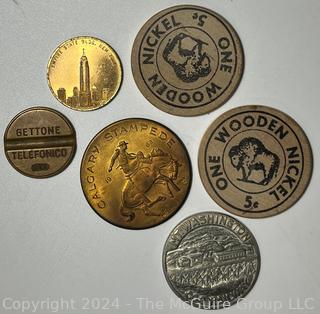 Group of Tokens, Souvenir Medals and Coins