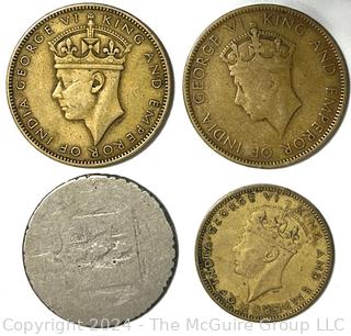 Selection of Foreign Coins: British JAMAICA (1937-1942) + Unknown