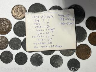 Selection of Foreign Coins: NETHERLANDS (1903-1952)