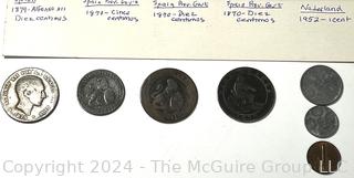 Spain & Netherland Coins: 1870'sand 1950's