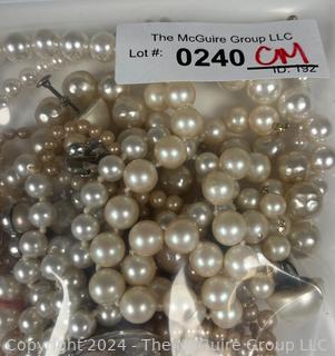 Collection of Vintage Faux Pearl Jewelry