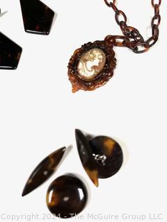 Group of Carved and Lucite Jewelry