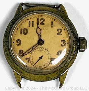 Men's Hamilton WWII US Military H1 Army Ordinance Dept Watch U.S.A. OD-80707. Will not Wind.