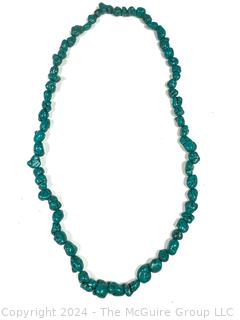 Nugget Beaded Necklace  36" 