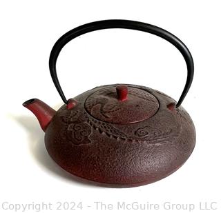 Joyce Chen Year of The Dragon Cast Iron Tetsubin Kettle Teapot