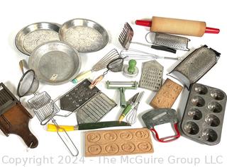 Collection of Vintage Kitchenware and Utensils