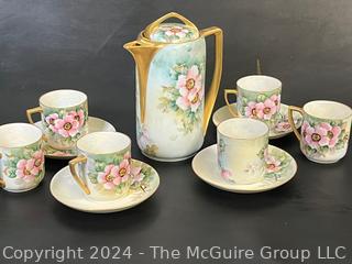 Schlackenwerth Antionette (CZ) Mocha Service Fine Porcelain With Floral Pattern