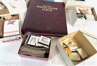 Matchbook Cover Collection and Album