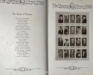 1922 and 1924 Yearbooks "The Cherry Tree" from George Washington University