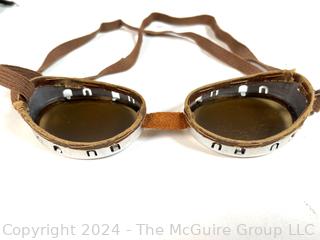 Two (2) Vintage Motorcycle or Safety Goggles