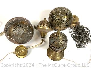 Selection of Brass Incense Burners/Braziers 