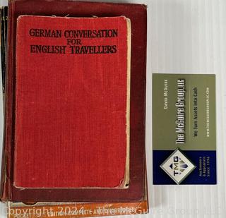 Five (5) Books on Photo History, German Language and Geography