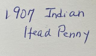 1907 (P) Indian Head One Cent Penny