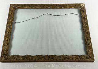 Gilt Wood Carved Picture Frame.  