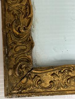 Gilt Wood Carved Picture Frame.  