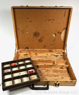 Artist Wooden Paint Box with Pallette 