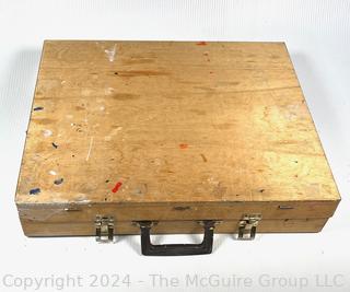 Artist Wooden Paint Box with Pallette 