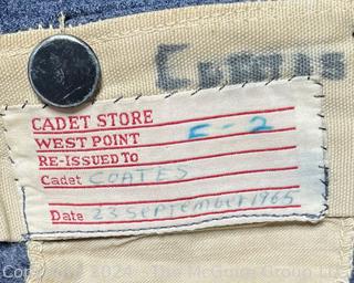 Vintage West Point Cadet Store Blue Gray Ceremonial Parade Uniform Pants. 33 Waist 33 Inseam.  Stored in mothballs